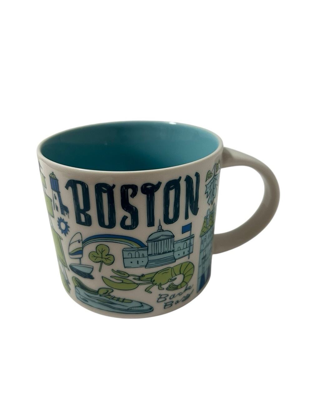 Starbucks BOSTON Been There Series BTS 14oz Coffee Mug Cup No Box EUC BWD 19